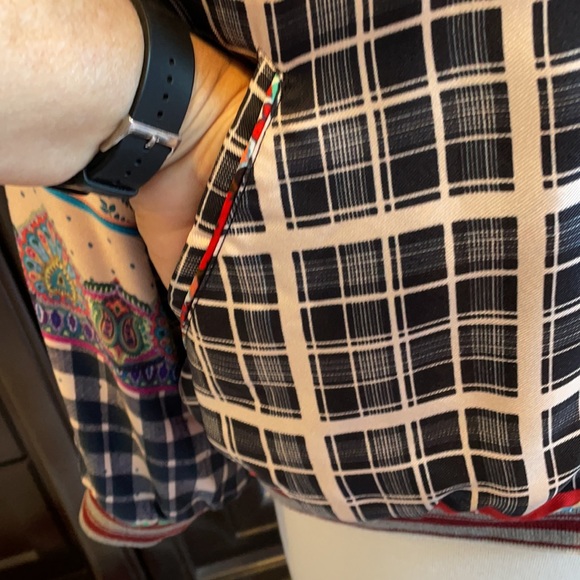 Johnny Was Silk Reversible Bomber Jacket - Picture 4 of 11